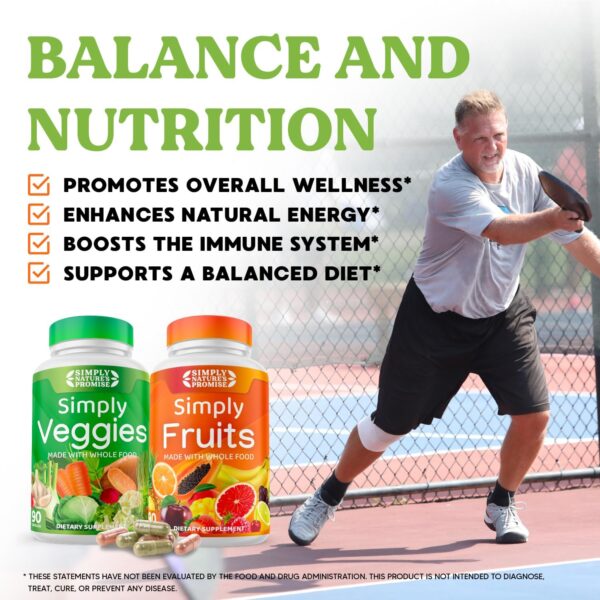 Simply Nature's Promise - Packed with Over 40 Different Fruits & Vegetables - 4 Month Supply- Made with Whole Food Superfoods - with Aloe Vera – 100% Soy Free - 720 Capsules