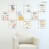 Outus 9 Pieces Mental Health Posters Anxiety Therapy Motivational Poster Psychologist Counselor Inspirational Posters Positive Quotes Wall Decor Classroom for Home Office, 8 x 10 Inch(Retro Style)