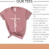 Love in Faith | Faith Cross Short Sleeve | Christian T-Shirts for Women | Faith-Based Apparel | Christian Gifts