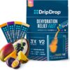 DripDrop Hydration - Tropical Variety Pack - Electrolyte Drink Mix Single Serve Hydration Powder Packets - Mango, Açaí, Passion Fruit, Pineapple Coconut | Non-GMO, Gluten Free, Vegan | 16 Sticks