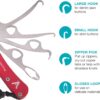 Vivi Zipper Pull and Button Hook Pocket Dresser and Dressing Aid for Assistance with Button Hooks, Zipper Pulls and Shoelaces