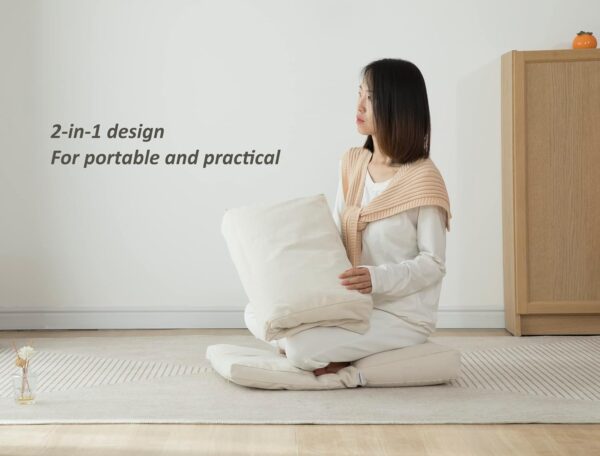 Meditation Cushion,Meditation Pillow and Zabuton 2-in-1 Portable Design(50 * 70CM).