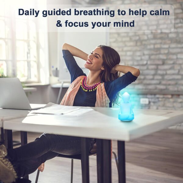 Lalifebuss Mindfulness 'Breathing Yoga', 4-7-8 Guided Visual Meditation Breathing Light, Calm Your Mind for Stress & Anxiety Relief/Learn Deep Breathing for Adults Kids Social Emotional Learning