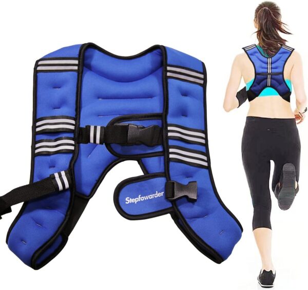 Weighted Vest for Women Men Kids, 6lbs/12lbs/4-10lbs Adjustable Weight Vest with Reflective Stripes, Upgrade Strength Training Vest for Running, Body Workout, Jogging, Cadio, Walking