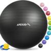 APEXUP Yoga Ball Exercise Ball, Pilates Ball, Anti Slip Stability Ball, Heavy Duty Gym Ball for Fitness, Balance, Core Workout, Physical Therapy