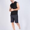 Real Essentials 3 Pack: Mens Dry-Fit Active Hooded Tank Top - Workout Sleeveless Hoodie Drawstring (Available in Big & Tall)