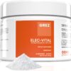 GREZ ELEC-Vital Electrolytes Powder No Sugar - Hydration Powder, Keto Electrolytes No Sugar - Complete Mineral Support, Sodium, Potassium, Magnesium, Zinc - 60 Servings