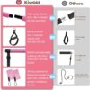 Pilates Bar Kit with Resistance Bands, Multifunctional Pilates Bar with 3 Set Exercise Resistance Bands, Portable Pilates Equipment for Women Home Gym Yoga Workouts