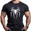 ReedCA Spider - Mens Bodybuilding T-Shirts Gym Training Top Fashion Workout Tee Muscle Short Sleeve