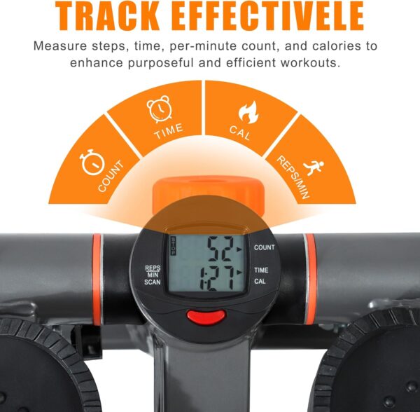 71H9p849qL._AC_SL1500_.jpg Stepper for Exercise at Home Mini Stair Stepper with Resistance Bands Exercise Equipment for Home Stair Climber Stepper Machine for Home Gym Cardio Equipment for Full Body Workout