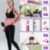1/3 Yoga Mat Thick, Yoga Set for Beginners Include High Density Yoga Mat with Multi-loops Yoga Strap, Yoga Blocks, Booty Resistance Band Set, Door Anchor, Carring Bag & Strap