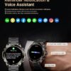 Smart Watch for Men Answer/Make Call for Android iPhone, 1.43" AMOLED HD Screen Mens Luxury Watch, 400mAh Heavy Duty Smartwatch Heart Rate Blood Oxygen Blood Pressure Sleep Monitor Pedometer, 2 Straps