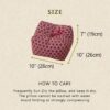 EMOOR Japanese Buckwheat Hulls Seiza Cushion Large 10x10x7in Made in Japan (Hemp-Leaves Blue), Natural Buckwheat Husks Sobagara Floor Sitting Pillow Tatami Cool Nap Side Sleepers