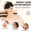 Sleep Mask Blackout for Men Women - Eyelash Friendly Eye Masks for Sleep Airplane Travel Accessories as Gifts Sleeping Mask with Soft Breathable Zero Eye Pressure for Travel Yoga Nap Meditation