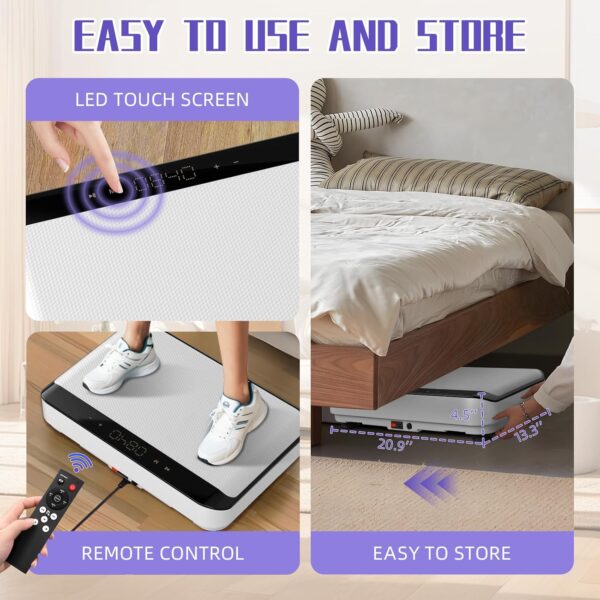 71HLaSOQoSL._AC_SL1500_.jpg Vibration Plate Exercise Machine,Bluetooth Power Vibrate Fitness Platform,9 Modes Home Vibration Plate for Lymphatic Drainage,Whole Body Workout Vibrating Equipment for Weight Loss