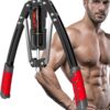 Arm Blaster Forearm Workout Equipment - ZHMNEG New Hydraulic Power Twister Spin Button 10 Gears Adjustable 22-440lbs,Thickened Carbon Steel, Handle Wear-Resistant Non-Slip PU Soft Rubber
