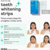 Zimba Coconut Flavored Teeth Whitening Strips | Vegan, Enamel Safe Hydrogen Peroxide Teeth Whitener for Coffee, Wine, Tobacco, and Other Stains | 14 Day Treatment | Coconut