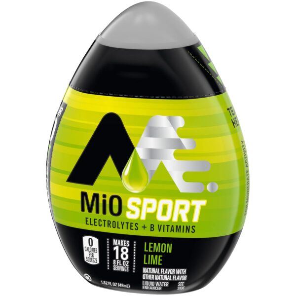 Mio Sport Liquid Water Enhancer, Lemon Lime, 1.62 Ounce, (Pack of 4)