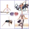 Elastic Yoga Stretching Strap with Loops, CEILIWEN Stretch Straps For Physical Therapy, Pilates Stretch Band, Elastic Exercise Bands, Leg Stretching Strap, Stretch Resistance Bands For Exercise