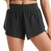 CRZ YOGA Girls 2 in 1 Dolphin Athletic Running Shorts with Pockets High Waist Teen Kid Workout Casual Tennis Soccer Split