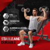 Weight Bench,Adjustable Workout Bench for Home Gym with 1200 LBS,Adjustable Back and Seat Exercise Incline for Full-Body Strength Training