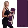 Yoga Mat with Strap – 10mm & 12mm Thick Yoga Mat, Non-Skid Dual Surface Workout Mat, Eco-Friendly POE Yoga Mats for Women Men Kids, Perfect Exercise Mat for Pilates, Yoga, and Floor Workouts, Includes Carrying Strap.