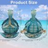 Set of 2 Sea Turtle Yoga Figurines Decorations Summer Meditating Sea Turtle Decor Spring Garden Turtle Crafts,Sea Turtle Yoga Figurines for Home Office Decorations