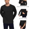 Deyeek Micro Fleece Post Shoulder Surgery Recovery Shirts For Men Chemo Port Access Shirt Snap Full Tear Away Long Sleeve