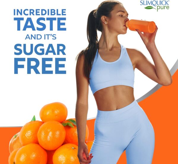 71HtMxow64L._AC_SL1500_.jpg SlimQuick Extra Strength Weight Management Drink Mix for Women, Tangerine - Helps Metabolism, Keeps Full for Longer with Green Tea, Caffine, Chaste Tree, Rhodiola Extract - 26 Count