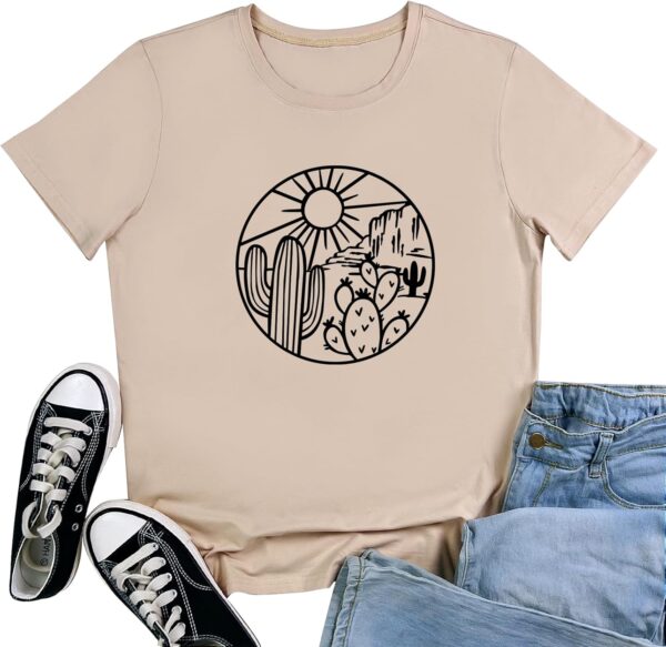 ROSEPARK Women Cute Graphic T-Shirts Summer Tees
