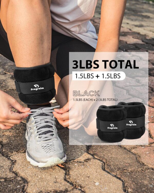 Ankle Weights, 1/2/3/4/6/8/10 LBS 1 Pair Wrist Leg Arm Weights for Women, Kids and Men, Comfortable and Soft, Perfect for Dancing, Running, Walking, Fitness, Workout, Physical Therapy
