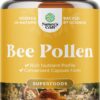 Bee Pollen Supplement 1000mg per Serving - Pure Bee Pollen Capsules with Naturally Occurring B Vitamins Minerals & Enzymes - Pills Made Vegetarian Non-GMO & Gluten Free (60 Servings)