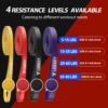 LEEKEY Resistance Bands, Exercise Bands Pull Up Assist Bands - Workout Bands Set - Mobility Band Powerlifting Bands for Men and Women Fitness Training, Physical Therapy,Home Workouts