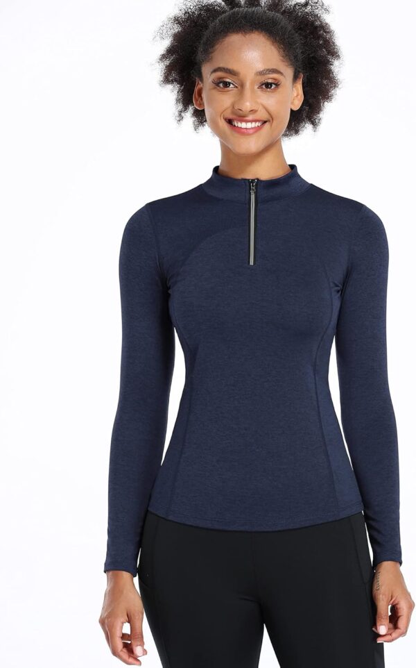 CADMUS Women's Compression Long Sleeve Shirts for Hiking Running Dry Fit Tights