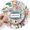 100Pcs Mental Health Stickers Mental Health Matters Awareness Vinyl Laptops Decals Kids Teens Adults Gifts Therapist Water Bottles Bumper Helmet Book Decorative Doctor Reward Stickers