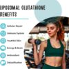 2400 MG Liposomal Glutathione Softgels, Max Absorption, Active Form L-Glutathione Reduced (GSH), with Hyaluronic Acid, Resveratrol, Master Antioxidants for Detox, Brain, Immune System, 240 Softgels