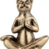 Yoga Cat Statues for Home Decor Accents,Yoga Pose Figurine for Zen Spiritual Bedroom Living Room Office Table Desk Modern Boho Decoration,Meditation Shelf Decor Accents Antique Bronze Gift