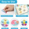 96 Pcs Breath Calm Anxiety Sensory Stickers Reusable Mindfulness Stickers Calming Strips Adhesive Sensory Strips for School Office Classroom Desk Adults Teens Counselor Tension Fidget Supplies