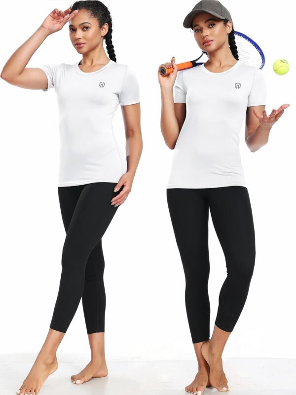 NELEUS Women's 3 Pack Compression Workout Athletic Shirt