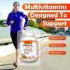 MiracleMulti Liquid Multivitamin Capsules for Men & Women - Complete Whole Food Blend Daily Vitamin & Mineral Supplement with CoQ10, B12, 42 Superfood Enzyme - 120 Softgels