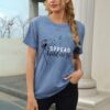 Women's Summer Spread Kindness T Shirts for Women Dandelion Graphic Loose Tees Crew Neck Short Sleeve Casual Printed Cute Top