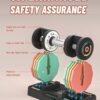 Adjustable Dumbbells Set 12.5LB/22.5LB Pair, 1-Sec Fast Adjustable 5 Weights by Turning Handle, Premium Comfort Non-slip Metal Dumbbells with Tray, Compact Size for Full Body Home Workout