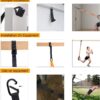 Moulyan Bodyweight Resistance Training Straps,Suspension Training Straps Complete Home Gym Fitness Trainer kit for Full-Body Workout Easy Setup Gym Home Outdoors
