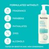 Aveeno Calm + Restore Facial Cleanser for Sensitive Skin, Hydrating Gentle Milky Face Cleanser with Nourishing Oat and Feverfew, Hypoallergenic Formula, Fragrance Free, 7.8 FL OZ