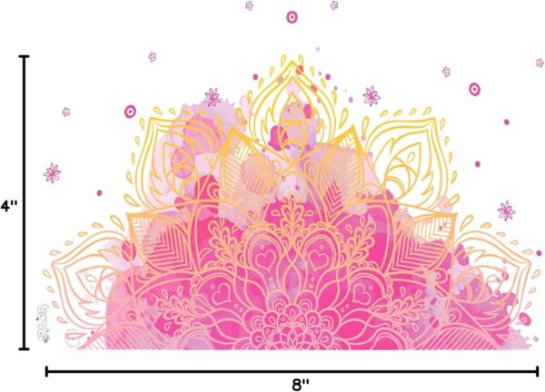 Tervis Made in USA Double Walled Yoga Lotus Flower Insulated Tumbler Cup Keeps Drinks Cold & Hot, 24oz, Clear