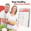 Low Carb Food List. Your Grocery List for a Healthy Low-carb Diet Plan. Perfect for Meal Planning, Carb counting, Calories, Fats, Proteins, and Fibers. Tri-fold. Laminated. 8""x11""