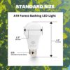NorbRELIEF Leaf - Soft Green Forest Bathing LED Light Bulb for Meditation, Relaxation, Migraine, Pain Relief and Calm - A19 Standard Base - Patent Pending Non-Drug Pain Relief. Green Light Therapy.