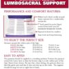 OTC Lumbosacral Support, 7-inch Lower Back, Lightweight Compression, Elastic, White, Universal