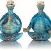 Turtle Figurines Home Decor Yoga Skeleton Meditation Accessories Resin Statue Sea Turtle Gifts for Women Bathroom Ocean Beach Theme Decor Zen Buddha Animal Sculptures Room Table Decorations