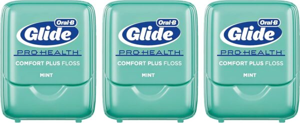 Oral-B Comfort Plus Glide Dental Floss Pack, Mint, 3 Count